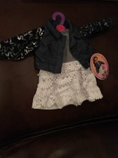 My Life As Doll Sequins Denim Jacket Dress Fits 18" Dolls NWT