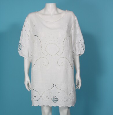 chinese dress ladies Mini Shift Dress in Natural Linen – LEIF main image 0