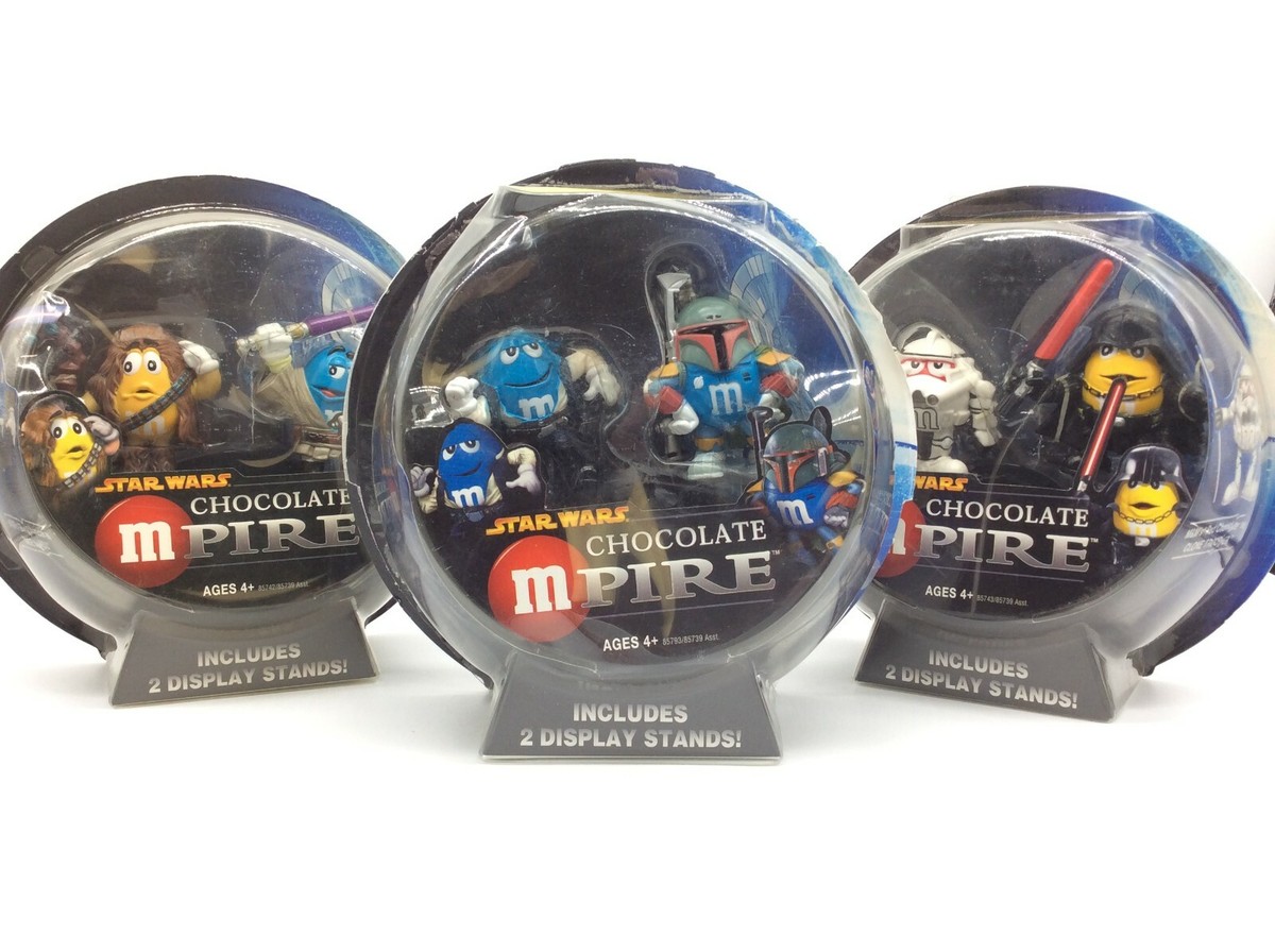 STAR WARS M&Ms Chocolate MPIRE Figure Lot of 3 Sets (One Opened