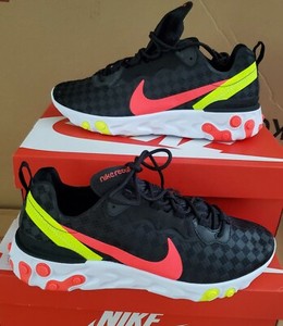 nike react element 55 black crimson volt