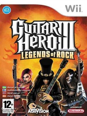 Guitar Hero III Legends of Rock Nintendo WII Video Game Original