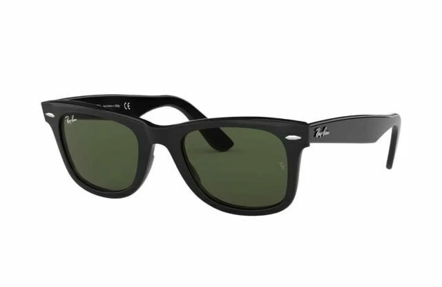 Ray-Ban Wayfarer Classics Occhiali da Sole Squadrati per Uomo - Lucido Nero