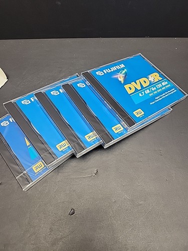 Dvd-rw Fujifilm Discs Disks Dvds 120 Min 4.7gb Jewel Cases Brand New Pk Of 5 - Picture 6 of 7