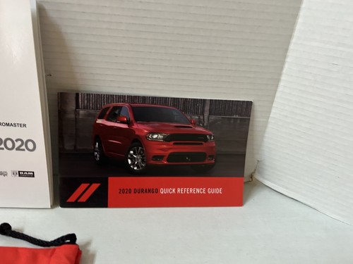 2020 DODGE DURANGO OWNERS MANUAL / USER GUIDE WITH STORAGE POUCH FREE SHIPPING - Picture 3 of 5