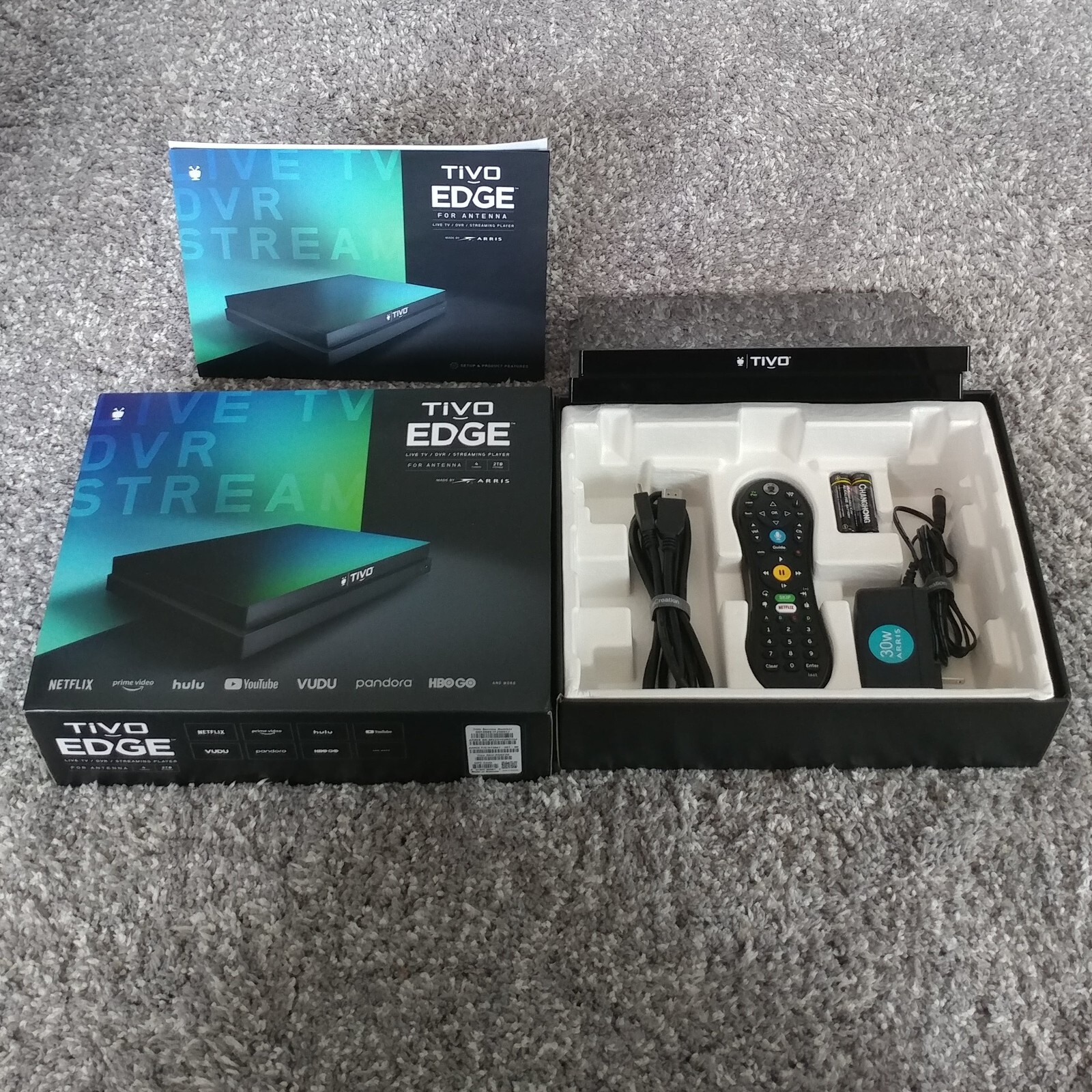 TIVO EDGE for ANTENNA RARE 4 TUNER 2TB MODEL LIFETIME SERVICE 315