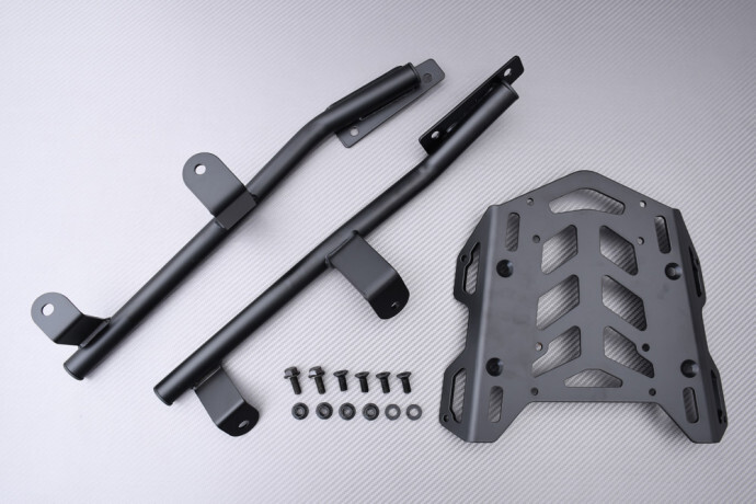 Porte-bagages arrière en acier noir pour top case de moto Honda ADV160 2023-2025