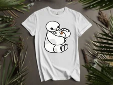 Disney Big Hero 6 Baymax Cat Cute Magic Hoodie Tshirt Men Women Unisex AD303
