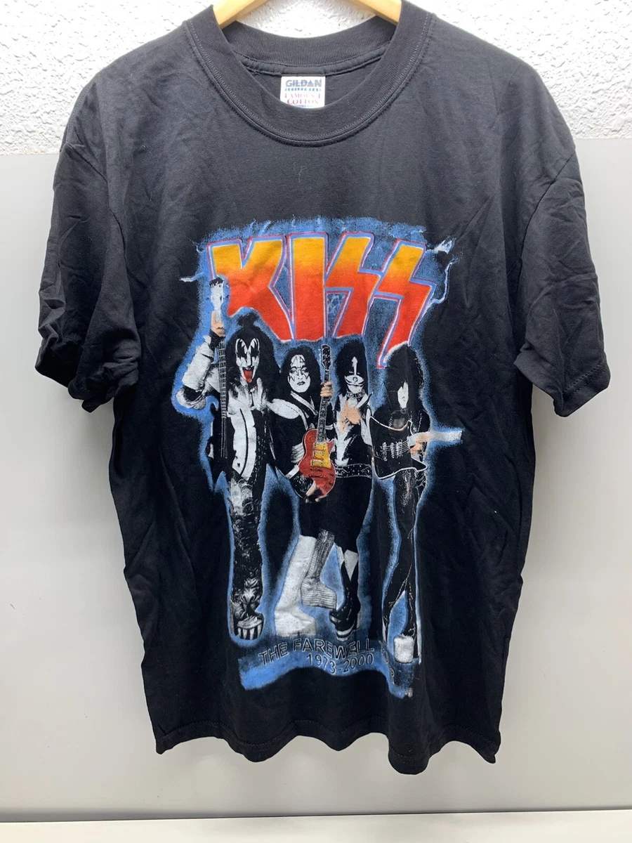 Vintage Kiss The Farewell Tour 1973-2000 Concert T Shirt Large Kiss Army VTG
