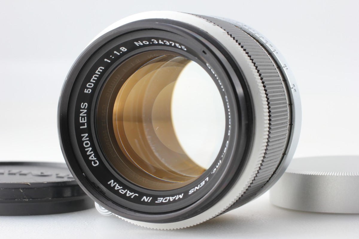 Exc+5] CANON 50mm f/1.8 Chrome Leica L39 LTM Screw Mount MF