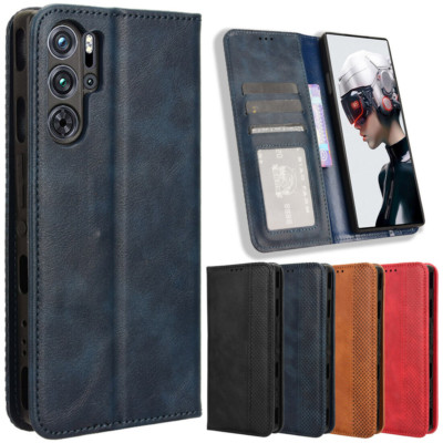 Leather Card Holder Wallet Case Cover For ZTE nubia Red Magic 10 9 8 7 6 Pro 5S