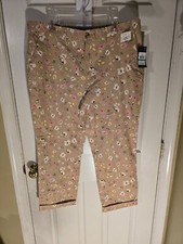 Tommy Hilfiger Hampton Striped Slim Chino Pants Cotton Brown painted Size16