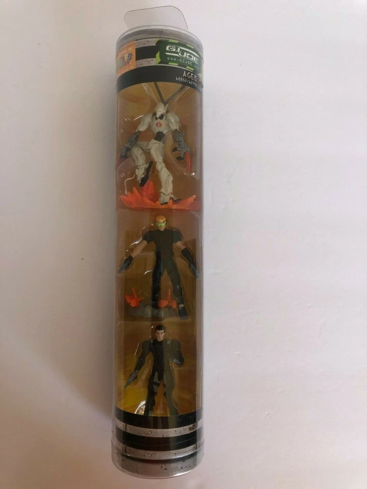 Экшн-фигурки GI Joe Sigma 6 2,5 дюйма 2006 г. 3 Фигурка трубка контейнер новый - Изображение 2 из 4