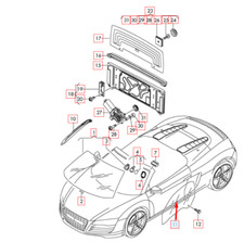 Porte avant et accessoires Audi R8