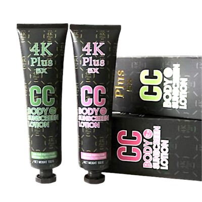 4K Plus 5x CC Body Sunscreen Lotion SPF 50 PA+++ Flawless Bright Waterproof
