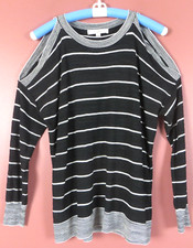 SC000983 ANN TAYLOR LOFT Women's Cotton Pullover Sweater Long Sleeve Striped M
