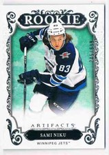 2018-19 ARTIFACTS SAMI NIKU ROOKIE 285/999 WINNIPEG JETS #175