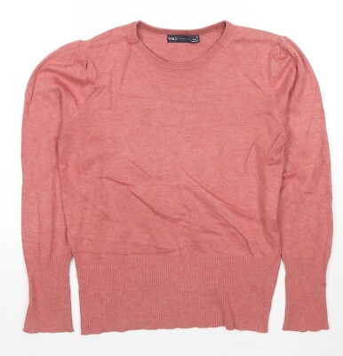 Marks Damenpullover beige Viskosemischung Größe 10