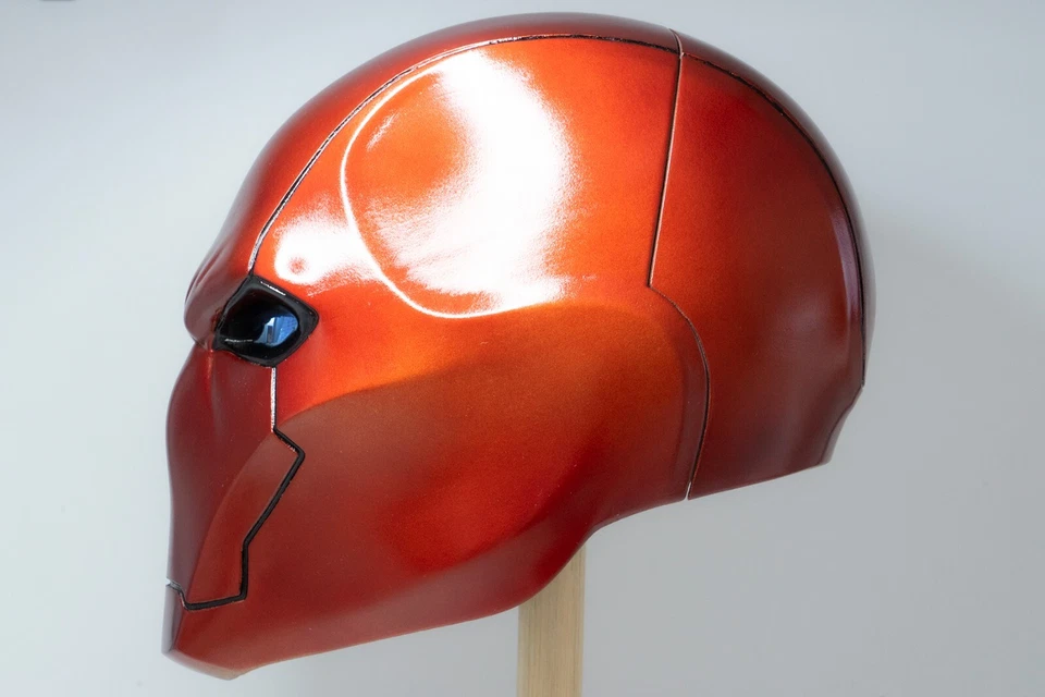 DC Red Hood - Hand painted finished Cosplay Mask Polished and waxed - Image 3 of 4