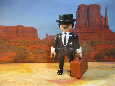 PLAYMOBIL VINTAGE WESTERN diligence cocher voyageurs malles set 3803 de 1994 EUR 50,00 - PicClick FR