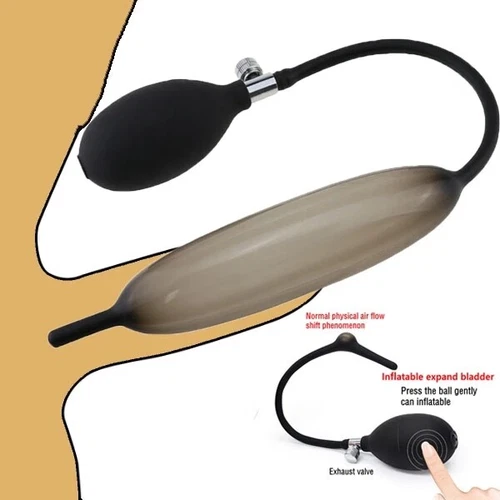 USA Male Silicone Inflatable Urethral Sounding Stretcher Penis Plug Tube Sex Toy - Picture 5 of 21