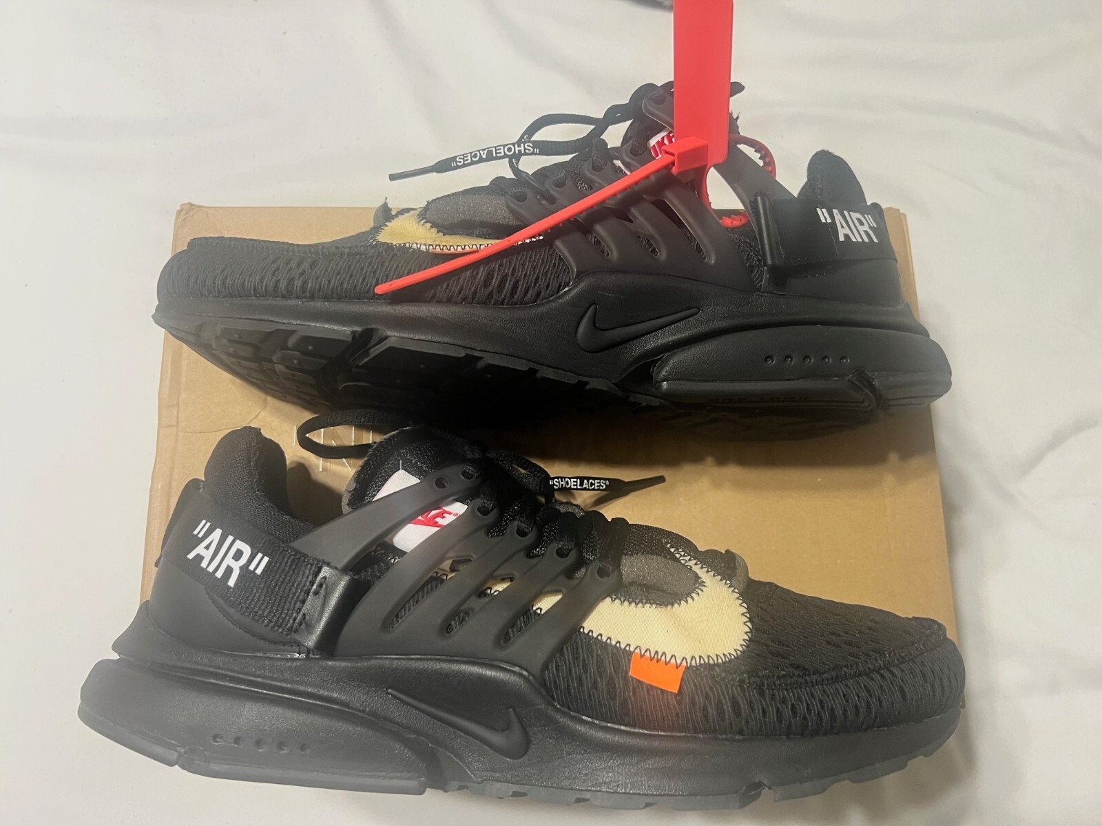 OFF WHITE X NIKE Scarpa uomo Nike Air Presto x OFF WHITE '2018' nera AA3830 002 taglia 12