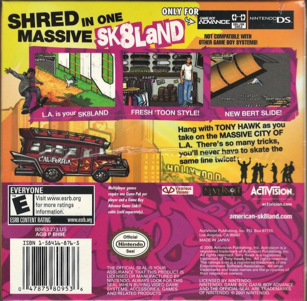 GBA Tony Hawk + Kelly Slater 欧州ドイツ版 未開封 GBA Tony Hawk + Kelly Slater 欧州ドイツ版 未開封 Kelly