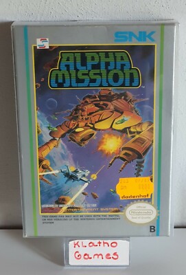 NES  Nintendo, ALPHA MISSION - OVP+Anleitung  - TOP - RARITÄT   C4038