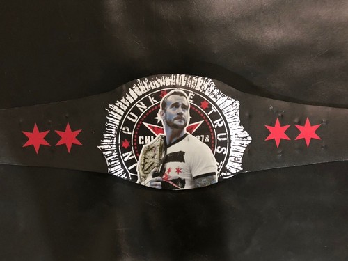 3D - Cm Punk 434 Days Record Spinner Champion Ship Wrestling Belt Adult 2mmbrass - 第 12/19 張圖片