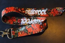 DEADPOOL Lanyard Neck Strap Keychain ID Badge Holder Marvel comics avengers