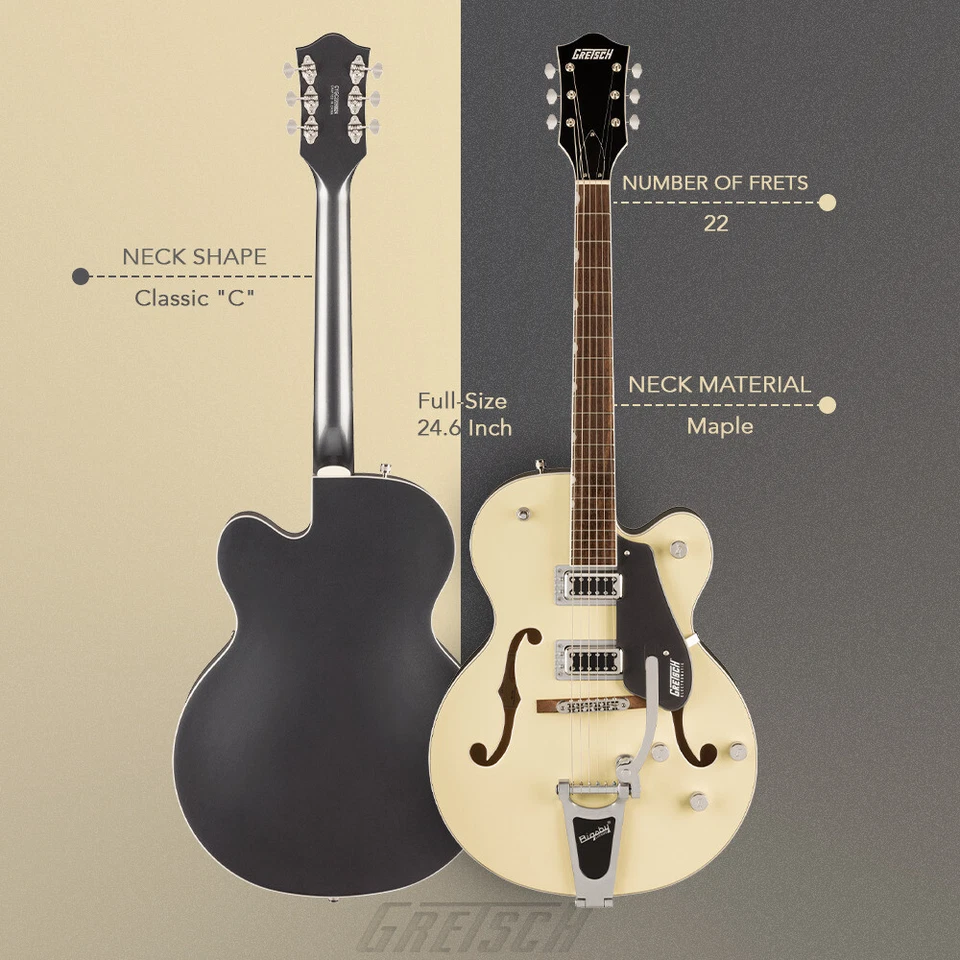Paquete de guitarra eléctrica Gretsch G5420T electromática clásica de cuerpo hueco Foto 4 de 4