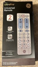 GE Ultrapro Universal Remote Control,  2 Device, Large Keypad Tv Soundbar Works