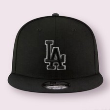 Los Angeles Dodgers 9FIFTY Adjustable Cap - LA MLB New Era Hat - Black Snapback