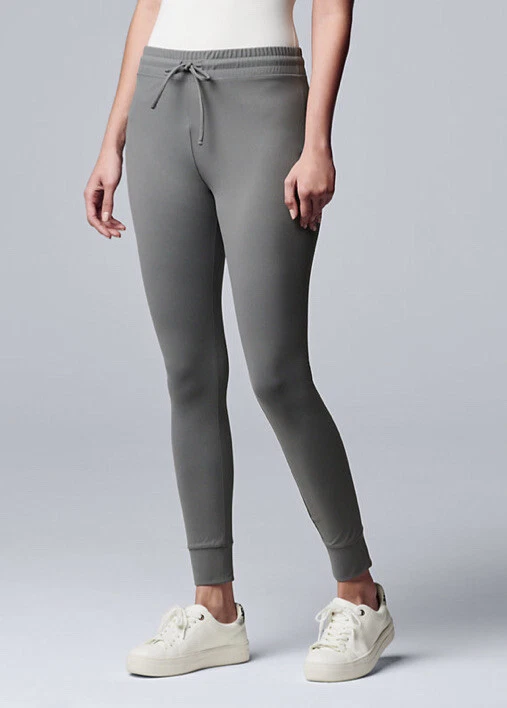 Simply Vera Vera Wang Solid Gray Active Pants Size M - 71% off