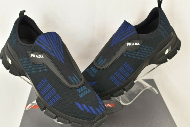 prada nylon slip on sneakers