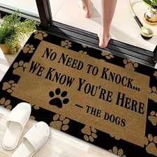 2D Dog Welcome Mat Indoor/Outdoor Use Room Bathroom Kitchen Laundry Room Mat