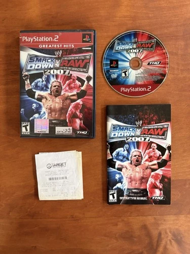 WWE SmackDown vs. Raw 2007 (PlayStation 2 PS2) MINT CIB Complete & Tested