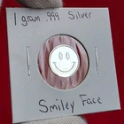 Smiley Face 🙂 - 1 Gram .999 Fine Pure Silver Bullion Mini Proof Round Coin