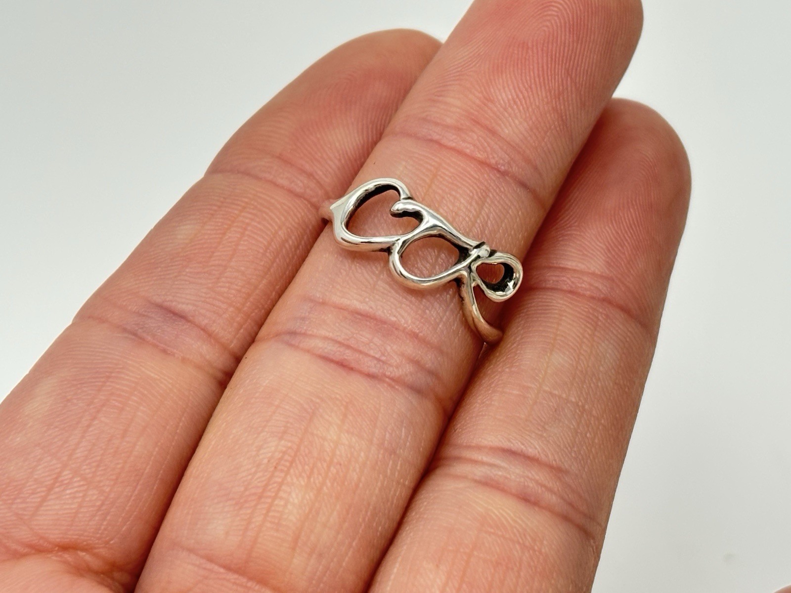 Sterling Silver CTR Choose the Right Script Ring … - image 2