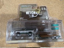 Greenlight Hitch & Tow 1986 Gmc Sierra Classic 2500 & Flatbed Trailer Chase