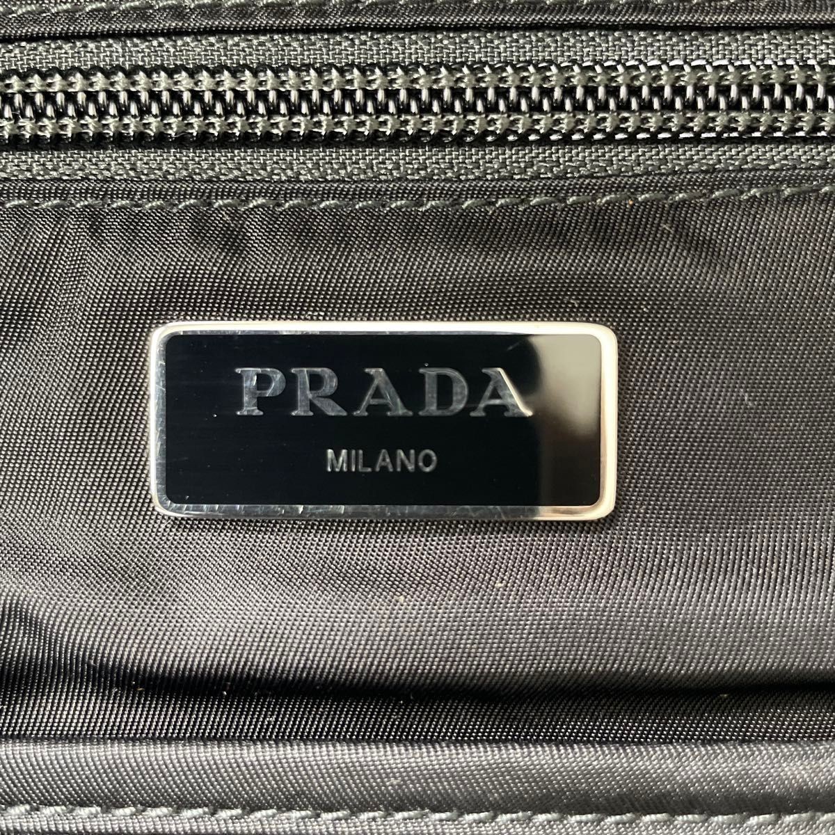 Prada     Black Backpack Nylon Drawstring Triangl… - image 8