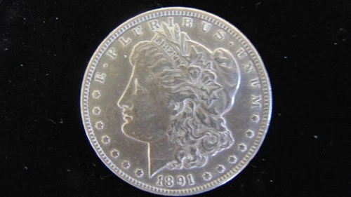 1891 P Morgan Silver Dollar $1 Choice Very Fine Coin #30