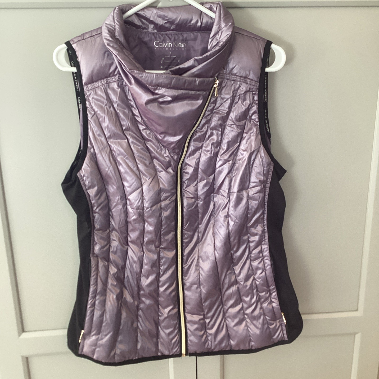 Calvin Klein Performance  Poly Down Sleeveless Zi… - image 1