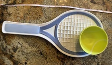 New Mud Pie 2 Piece Tennis Melamine Dip Server, Tray 16" x 7 1/2" Novelty