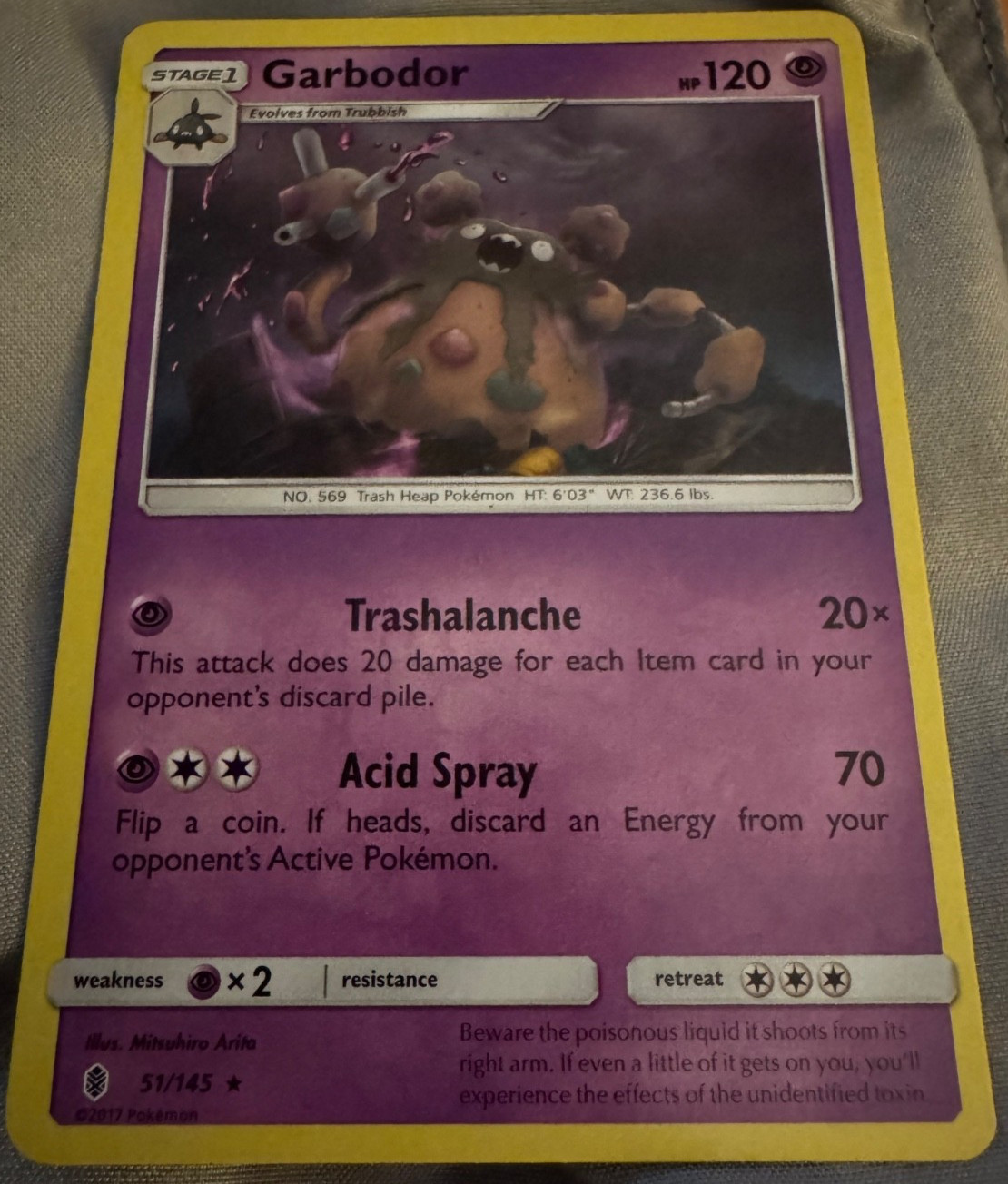 Garbodor 51/145 Sm-Guardians Rising Regular