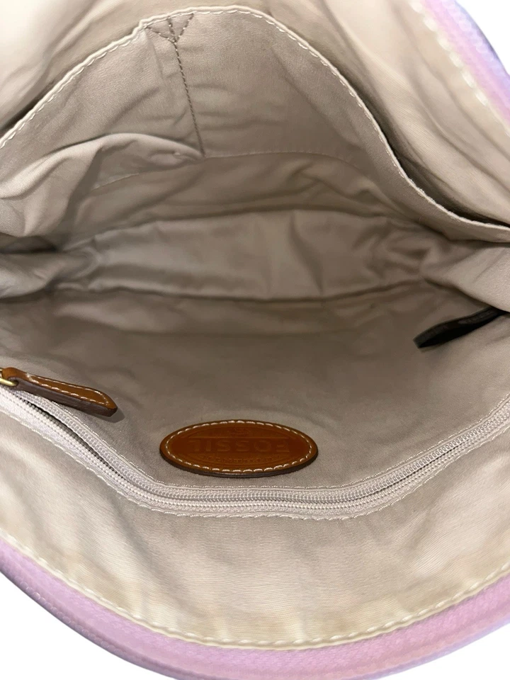 Bolso bandolera de lona recubierta de lunares Fossil multicolor Foto 4 de 4