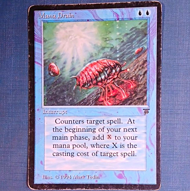 Wizards of the Coast MTG Mana Drain Legends Rare Regular Blue English 1994