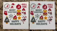 University of Alabama Roll Tide Christmas Holiday Sticker Packs 30 Stickers 