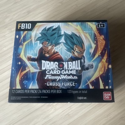 Dragon Ball Super Fusion World FB10 CROSS FORCE BOOSTER BOX Sealed 24 packs
