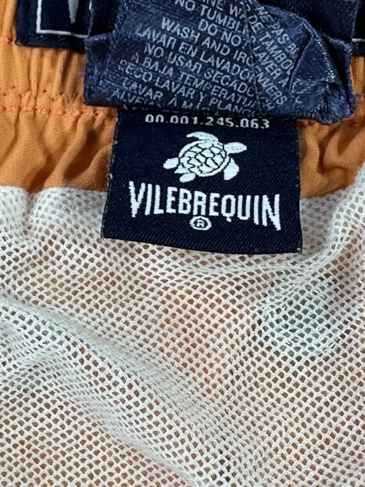 Bañador Vilebrequin para hombre XL naranja estampado de pelícanos pantalones cortos de baño  Foto 4 de 4