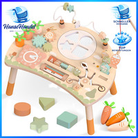 AktivitäTstisch Montessori Spielzeug 9-In-1 Holz Ab 1 Jahr FüR Baby